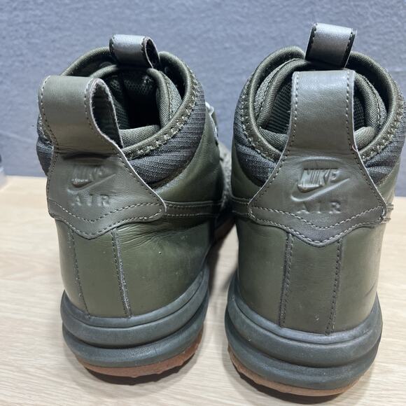 Nike Lunar Force 1 Duckboot Olive 805899-201 Flyknit ACG Footwear Mens Size 9 - Picture 5 of 12